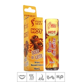 Gel Comestível For Sexy Hot 15ml - (ST730) - Doce de Leite - lojasacaso.com.br