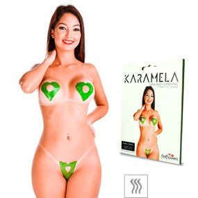 Tapa-Sexo Comestível Karamela Formato Coração (ST594) - Men... - lojasacaso.com.br