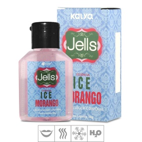 Gel Comestível Jells Ice 30ml (ST107) - Morango - PURAAUDACIA