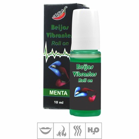 Gloss Roll-On Beijos Vibrantes 10ml (ST260) - Menta - revendersexshop.com.br
