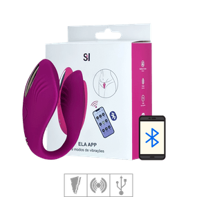 *Vibrador Para Casal Ela App SI (7388) - Magenta - Linda Sex Produtos Eróticos BH, Lingerie sensuais, sex shop.