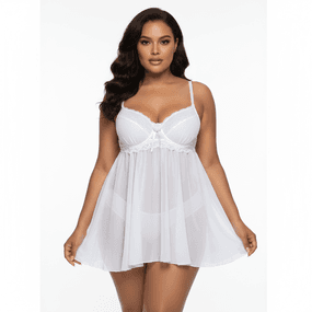 *Camisola Bianca (DM001) - Branco - Linda Sex Produtos Eróticos BH, Lingerie sensuais, sex shop.