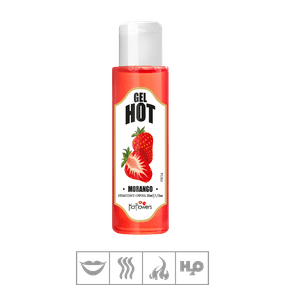 Gel Comestível Hot Flowers Hot 35ml (ST571) - Morango - Linda Sex Produtos Eróticos BH, Lingerie sensuais, sex shop.