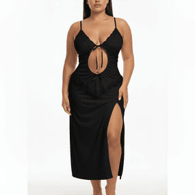*Camisola Allana (DM029). - Preto - lojasacaso.com.br Lingerie Sensual e Sex Shop