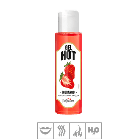 Gel Comestível Hot Flowers Hot 35ml (ST571) - Morango - lojasacaso.com.br