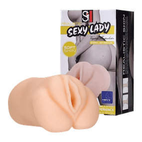 Masturbador Vagina Sexy Lady SI (6522) - Bege - Loja Seduzir - Sex Shop e Lingerie Sensual em BH
