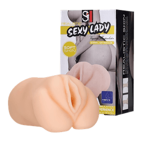 Masturbador Vagina Sexy Lady SI (6522) - Bege - Revender Sex Shop- Sex Shop discreta em BH