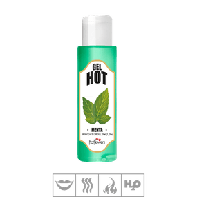 Gel Comestível Hot Flowers Hot 35ml (ST571) - Menta - Revender Sex Shop- Sex Shop discreta em BH