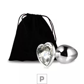 Plug de Metal P Com Pedra Formato de Coração 6cm SI (5848) -... - Atacado Star Sex Shop, Lingerie e Produtos Eróticos