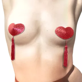 Tapa Mamilo Coração 50 Tons (TO111-17437) - Vermelho - Linda Sex Produtos Eróticos BH, Lingerie sensuais, sex shop.