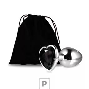 Plug de Metal P Com Pedra Formato de Coração 6cm SI (5848) -... - Linda Sex Produtos Eróticos BH, Lingerie sensuais, sex shop.