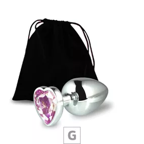 Plug de Metal G Com Pedra Formato de Coração 8cm SI (5850). ... - Linda Sex Produtos Eróticos BH, Lingerie sensuais, sex shop.