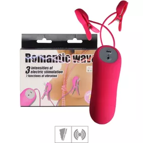 *Prendedor de Mamilo Com Vibro e Choque SI (5955) - Rosa - Linda Sex Produtos Eróticos BH, Lingerie sensuais, sex shop.