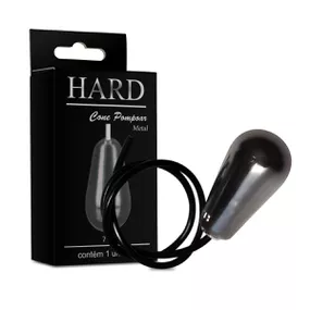 Cone Pompoar em Metal Hard (CSA122-HA122) - Onix - Linda Sex Produtos Eróticos BH, Lingerie sensuais, sex shop.