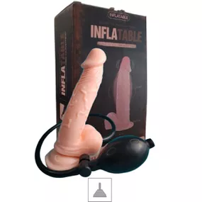 Prótese 14x11cm Inflavél (PE051) - Bege - Linda Sex Produtos Eróticos BH, Lingerie sensuais, sex shop.