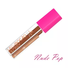*Batom Líquido Matte Megabocão (SL455) - Nude Pop - Linda Sex Produtos Eróticos BH, Lingerie sensuais, sex shop.