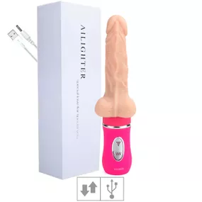 Prótese 14x12cm Vai e Vem Base Rosa (T17AO-MVP1301) - Bege - Linda Sex Produtos Eróticos BH, Lingerie sensuais, sex shop.
