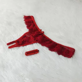 Calcinha Com Vibro (TO004V) - Vermelho - Linda Sex Produtos Eróticos BH, Lingerie sensuais, sex shop.