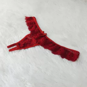 *Calcinha Com Porta Vibro (TO004).. - Vermelho - Linda Sex Produtos Eróticos BH, Lingerie sensuais, sex shop.