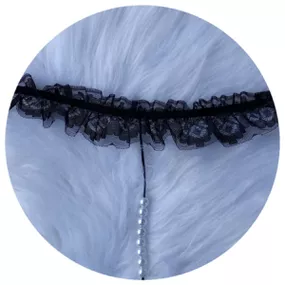 *Calcinha Com Pérola e Alça em Renda 50 Tons (17553) - Preto... - Linda Sex Produtos Eróticos BH, Lingerie sensuais, sex shop.