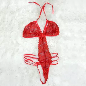 *Body Em Renda 50 Tons (TO008) - Vermelho - Linda Sex Produtos Eróticos BH, Lingerie sensuais, sex shop.