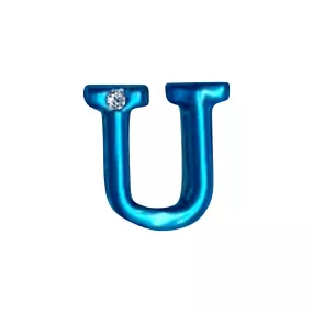 Letras Para Personalização Azul (HA180A) - U - Linda Sex Produtos Eróticos BH, Lingerie sensuais, sex shop.