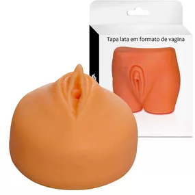 Tapa Lata AeE (LT001-ST270-ST315) - Formato de Vagina - Linda Sex Produtos Eróticos BH, Lingerie sensuais, sex shop.