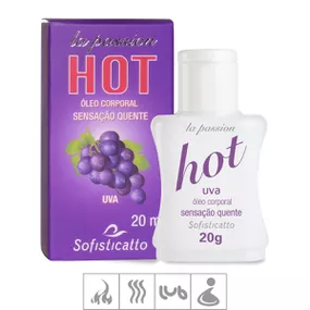 **Óleo Para Massagem La Passion Hot 20ml (ST502) - Uva - Linda Sex Produtos Eróticos BH, Lingerie sensuais, sex shop.