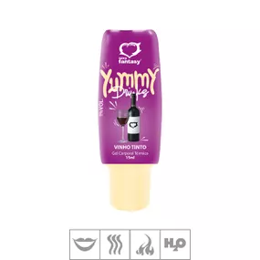 Gel Comestível Yummy Drinks Hot 15ml (ST877) - Vinho Tinto - Linda Sex Produtos Eróticos BH, Lingerie sensuais, sex shop.