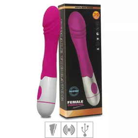 Vibrador Recarregável Female Vibrator VP (VB050) - Magenta - Linda Sex Produtos Eróticos BH, Lingerie sensuais, sex shop.