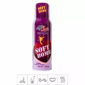 **Mousse Efervescente Soft Bomb 95ml (00436) - Morango c/ Ch... - lojasacaso.com.br Lingerie Sensual e Sex Shop