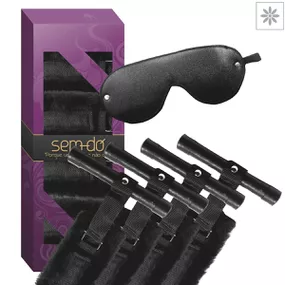 Kit 4 Amarras Para Porta (15363-16918) - Preto - lojasacaso.com.br Lingerie Sensual e Sex Shop