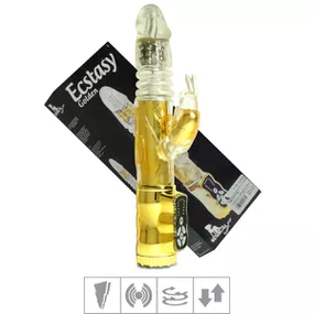 *Vibrador Vai e Vem Rabbit Ecstasy Golden (Y-13-16244) - Dou... - lojasacaso.com.br Lingerie Sensual e Sex Shop