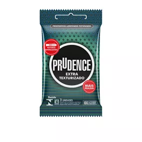 Preservativo Prudence Extra Texturizado 3un (16983) - Padrão - lojasacaso.com.br Lingerie Sensual e Sex Shop