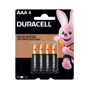 Pilha Palito AAA Alcalina 4un Duracell (17238) - Padrão - lojasacaso.com.br Lingerie Sensual e Sex Shop