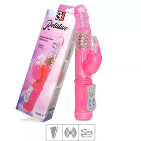Vibrador Rotativo 36 Vibrações SI (5168) - Rosa - lojasacaso.com.br Lingerie Sensual e Sex Shop