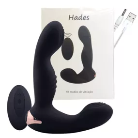 Estimulador De Próstata Recarregável Hades SI (7352) - Preto... - lojasacaso.com.br Lingerie Sensual e Sex Shop