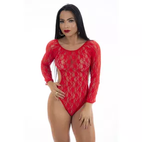 *Body Escandalo (PS8077) - Vermelho - lojasacaso.com.br Lingerie Sensual e Sex Shop