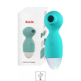 Vibrador Com Pulsação Sam SI (8282) - Azul - lojasacaso.com.br Lingerie Sensual e Sex Shop