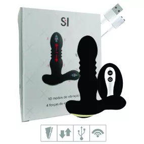 Estimulador de Próstata Recarregável SI (8636). - Preto - lojasacaso.com.br Lingerie Sensual e Sex Shop