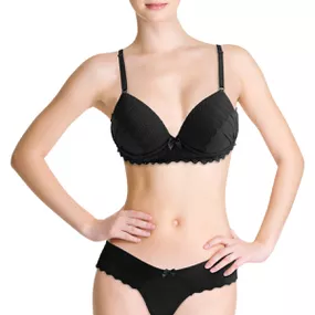Conjunto Maju (DR4511) - Preto - lojasacaso.com.br Lingerie Sensual e Sex Shop