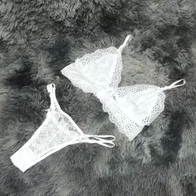 Conjunto Linda (DR4519) - Branco - lojasacaso.com.br Lingerie Sensual e Sex Shop