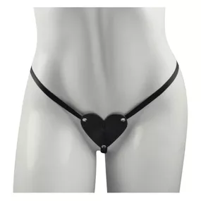 *Calcinha Coração Dominatrixxx (DX1400) - Preto - lojasacaso.com.br Lingerie Sensual e Sex Shop