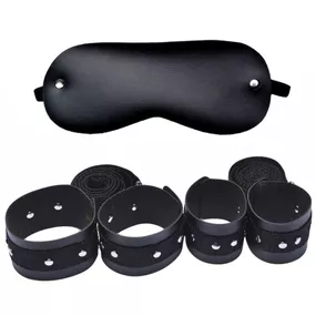 *Kit Bondage Em Courvin Dominatrixxx (DX518) - Preto - lojasacaso.com.br Lingerie Sensual e Sex Shop