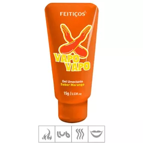 Lubrificante Vapo Vapo 15ml (FE9899) - Morango - lojasacaso.com.br Lingerie Sensual e Sex Shop