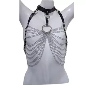 Harness Corrente GS Acessórios (17690-GS1011-1) - Padrão - lojasacaso.com.br Lingerie Sensual e Sex Shop