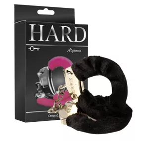 Algema em Metal Com Pelúcia Hard (HA109P) . - Preto - lojasacaso.com.br Lingerie Sensual e Sex Shop