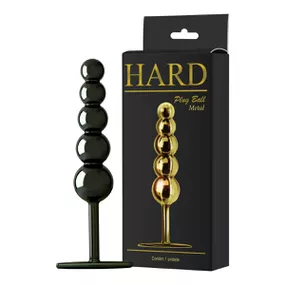 Plug de Metal Ball (HA124) - Preto - lojasacaso.com.br Lingerie Sensual e Sex Shop