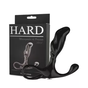 Massageador de Próstata em Metal (HA125) - Preto - lojasacaso.com.br Lingerie Sensual e Sex Shop