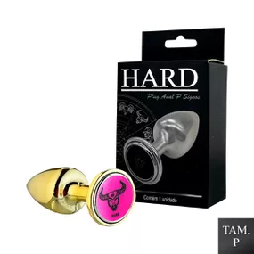 Plug de Metal P Signos Touro (HA162TO) - Dourado - lojasacaso.com.br Lingerie Sensual e Sex Shop